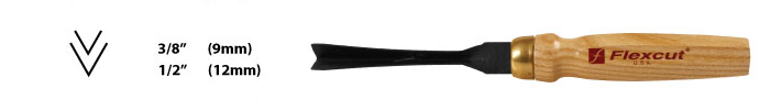 Flexcut 60 deg. Mallet V-Tool